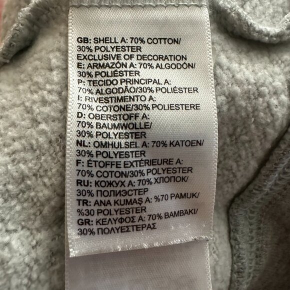 The North Face Womens Gray Long Sleeve Drawstring Pullover Hoodie Size Small - Picture 10 of 11